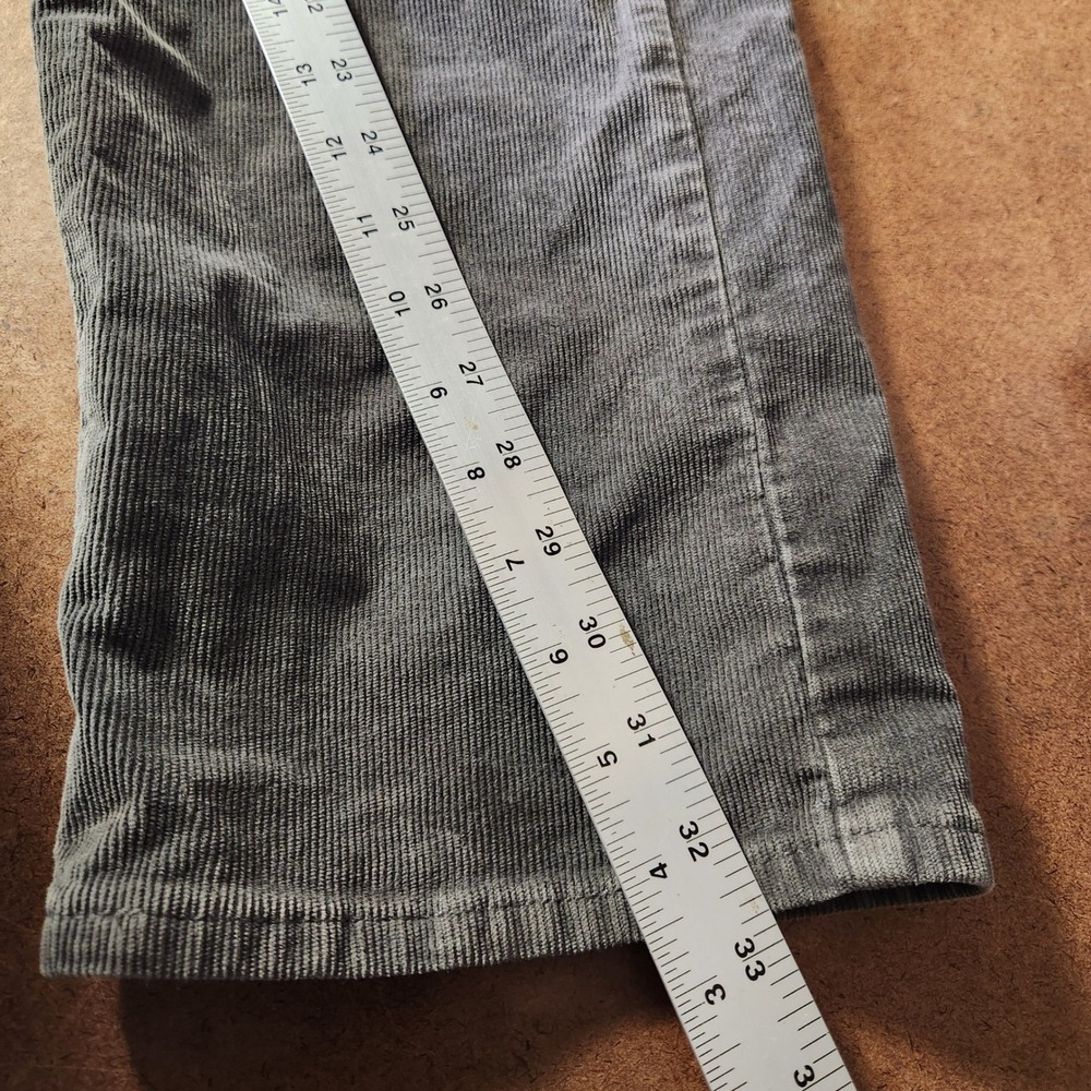 Dockers Mens Corduroy Pants Size 36x32 Charcoal Gray Straight Fit Casual Comfort - Picture 15 of 16